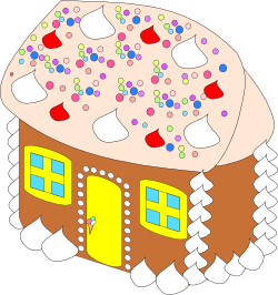 [gingerbread house]